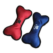 Wholesale Custom Oxford Cloth Bone-shape Squeak Toys Training Interactive Dog Pet Dog Chew Toy